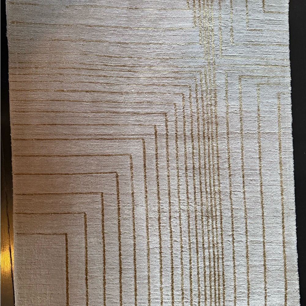 Cashmere & Silk Hand-Knotted Door-Mat Mat 20”x29” Excellent Condition